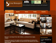 Tablet Screenshot of beauprehomestyling.com